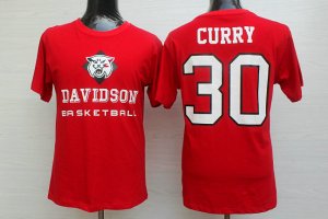 Maillot De Basket Davidson College Library NCAA Basketball Curry 30 100 Combed Pure Cotton Rouge
